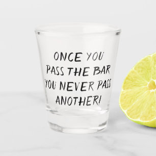 Spaß   Übergeben des Bar Black Brush Quote Schnapsglas