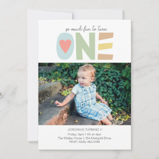 Spaß, um Eins zu sein Einladung