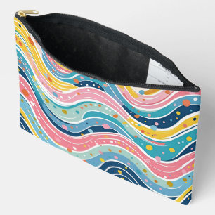 Spaß und Abstrakte Hippie Kunst Zubehörtasche