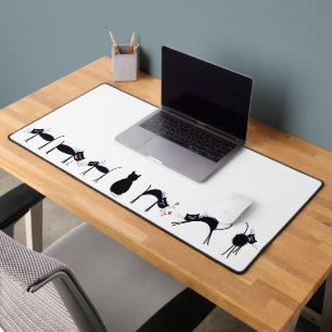 Spaß und Alberner Cat Desk Mat Schreibtischunterlage