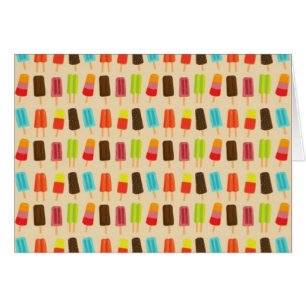 Spaß und bunte Popsicles-Retro Muster