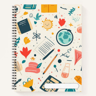 Spaß und buntes "Back to School"-Notebook Notizbuch