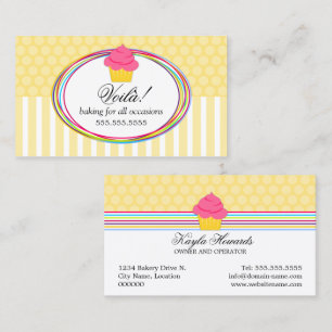 Spaß und Colofrul Kuchen-Bäckerei Visitenkarte