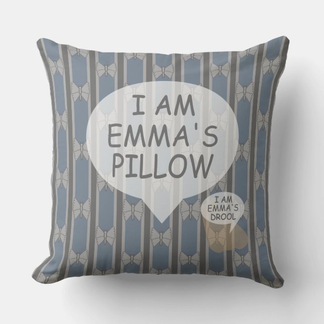 Spaß und Extravagant anpassbarer Schmetterling ges Kissen (Vorderseite)