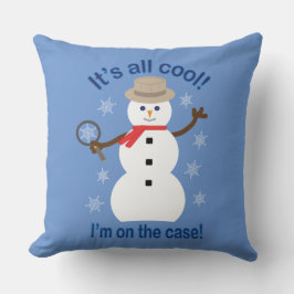 Spaß und Extravagant ist alles Cooler Schneemann D Kissen