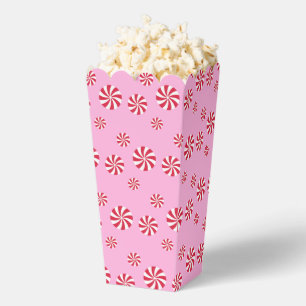 Spaß und Extravagant Pink Peppermint Popcorn Geschenkschachtel
