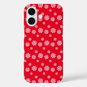 Spaß und Extravagant Pink Weihnachten Pfefferminzb iPhone 16 Hülle