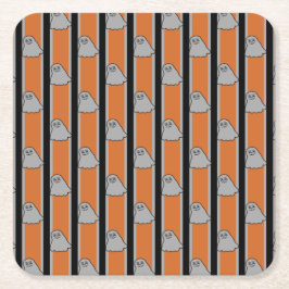 Spaß und Extravagante Halloween-Geister Rechteckiger Pappuntersetzer