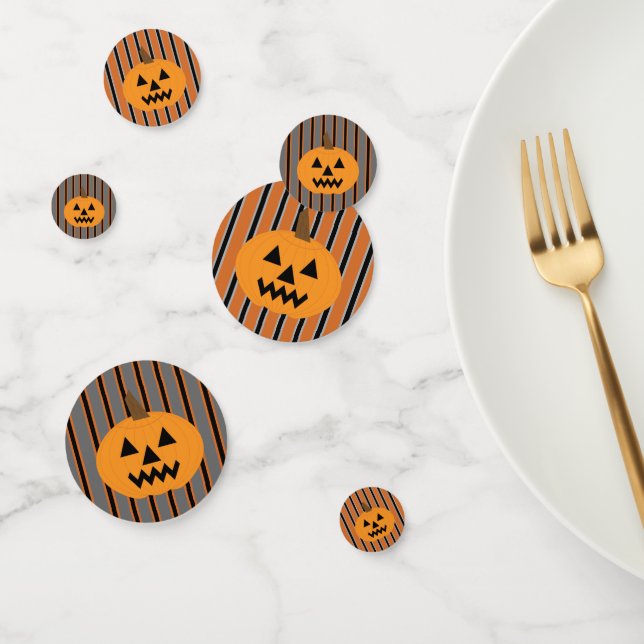 Spaß und Extravagante Halloween-Kürbis Konfetti (Gruppe)