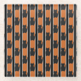 Spaß und Extravagante Halloween Schwarze Silhouett Glasuntersetzer