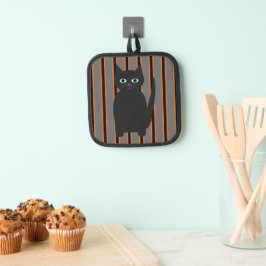 Spaß und Extravagante Halloween-Schwarzkatzen Topflappen