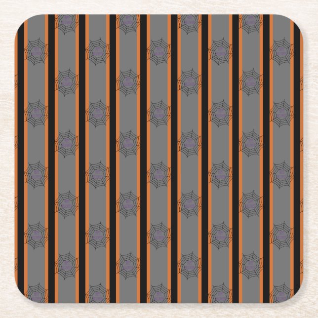 Spaß und Extravagante Halloween-Spinnwache Rechteckiger Pappuntersetzer (Vorderseite)