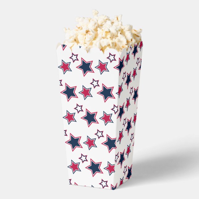 Spaß und Extravagante Patriotische Stars Popcorn Geschenkschachtel (Geplatzt)
