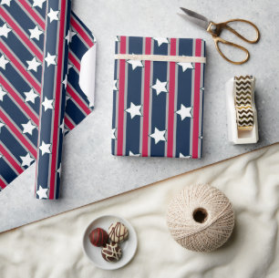 Spaß und Extravagante Patriotische US Flagge Geschenkpapier