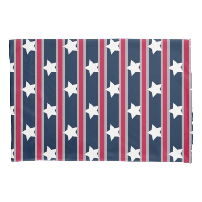 Spaß und Extravagante Patriotische US Flagge Kissenbezug (Vorderseite)