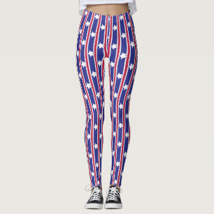 Spaß und Extravagante Patriotische US Flagge Leggings