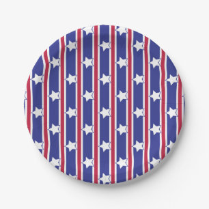 Spaß und Extravagante Patriotische US Flagge Pappteller
