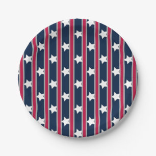 Spaß und Extravagante Patriotische US Flagge Pappteller