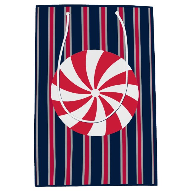 Spaß und Extravagante Pfefferminzbonbons Mittlere Geschenktüte (Vorderseite)