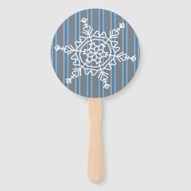 Spaß und Extravagante Schneeflocke Fächer (Vorderseite)