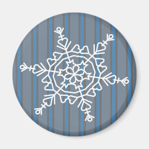 Spaß und Extravagante Schneeflocke Magnet