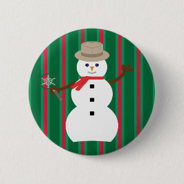 Spaß und Extravagante Weihnachten Snowman Detectiv Button
