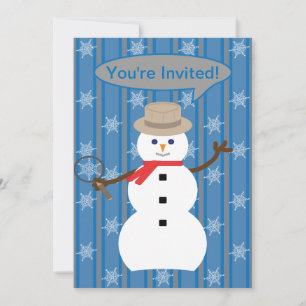 Spaß und Extravagante Weihnachten Snowman Detectiv Einladung