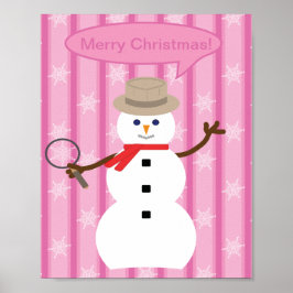 Spaß und Extravagante Weihnachten Snowman Detectiv Poster