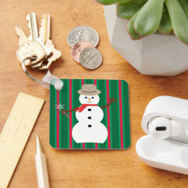 Spaß und Extravagante Weihnachten Snowman Detectiv Schlüsselanhänger