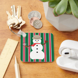 Spaß und Extravagante Weihnachten Snowman Detectiv Schlüsselanhänger