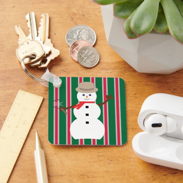 Spaß und Extravagante Weihnachten Snowman Detectiv Schlüsselanhänger (Schreibtisch)