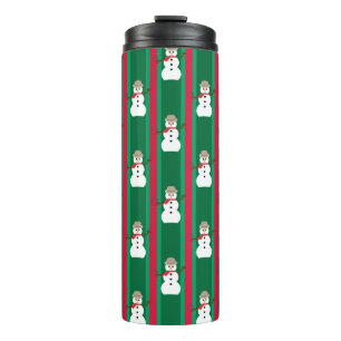 Spaß und Extravagante Weihnachten Snowman Detectiv Thermosbecher