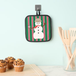 Spaß und Extravagante Weihnachten Snowman Detectiv Topflappen