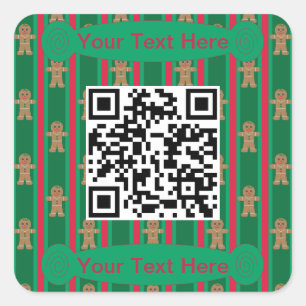 Spaß und Extravagante Weihnachtsmann Quadratischer Aufkleber