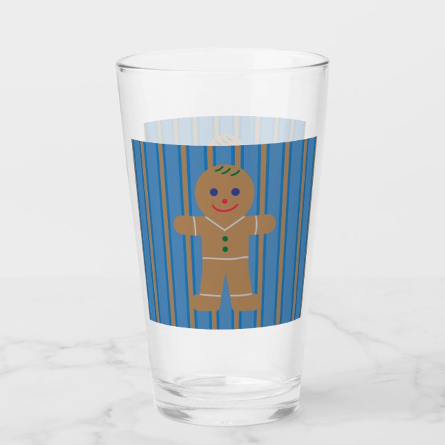 Spaß und Extravaganter Lebkuchenmann Glas (Vorderseite)