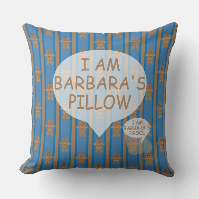 Spaß und Extravaganter Lebkuchenmann Kissen (Vorderseite)