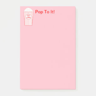 Spaß und Extravaganter "Pop zu ihm" Popcorn Post-it Klebezettel