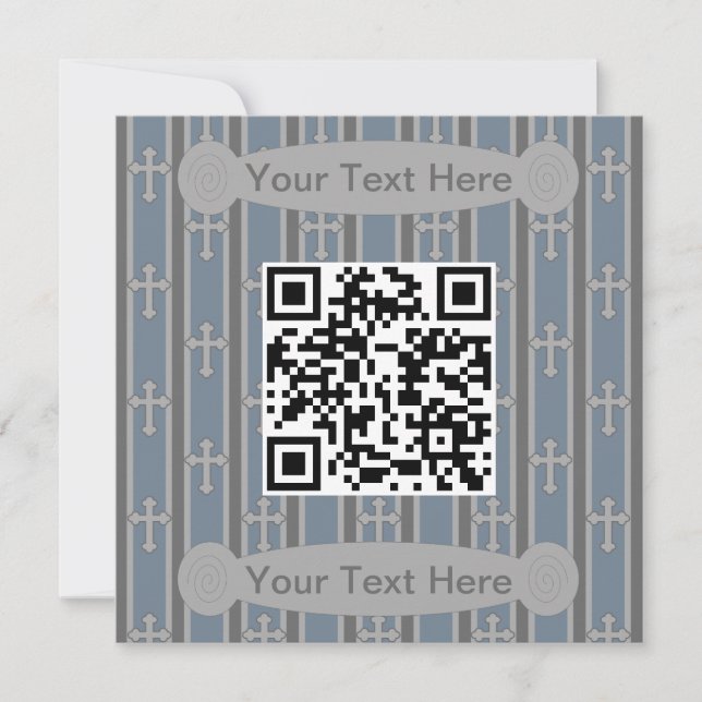 Spaß und Extravaganter QR-Code Einladung (Vorderseite)