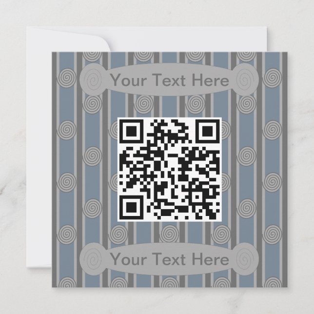 Spaß und Extravaganter QR-Code Einladung (Vorderseite)