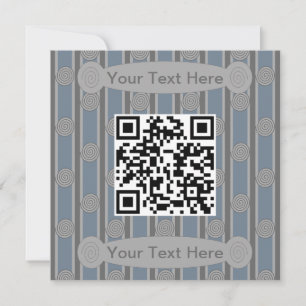 Spaß und Extravaganter QR-Code Einladung