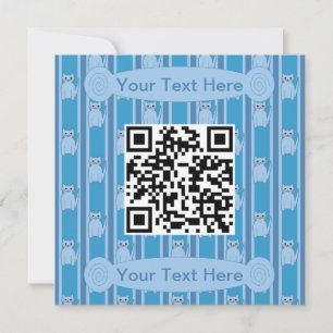 Spaß und Extravaganter QR-Code Einladung