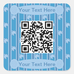 Spaß und Extravaganter Rätsel QR-Code Quadratischer Aufkleber