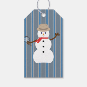 Spaß und Extravaganter Schneemann Detektiv Geschenkanhänger