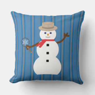 Spaß und Extravaganter Schneemann Detektiv Kissen
