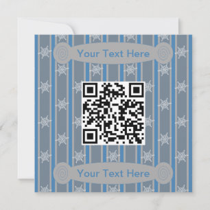 Spaß und Extravaganter Snowflake QR-Code Einladung