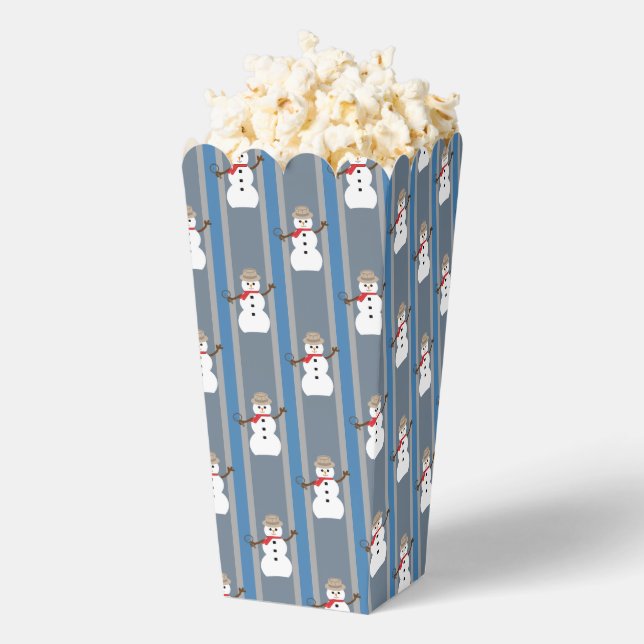 Spaß und Extravaganter Snowman Detektiv Popcorn Geschenkschachtel (Geplatzt)