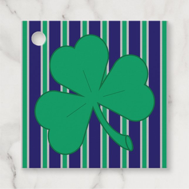 Spaß und Extravagantes Kleeblatt Geschenkanhänger (Vorderseite)