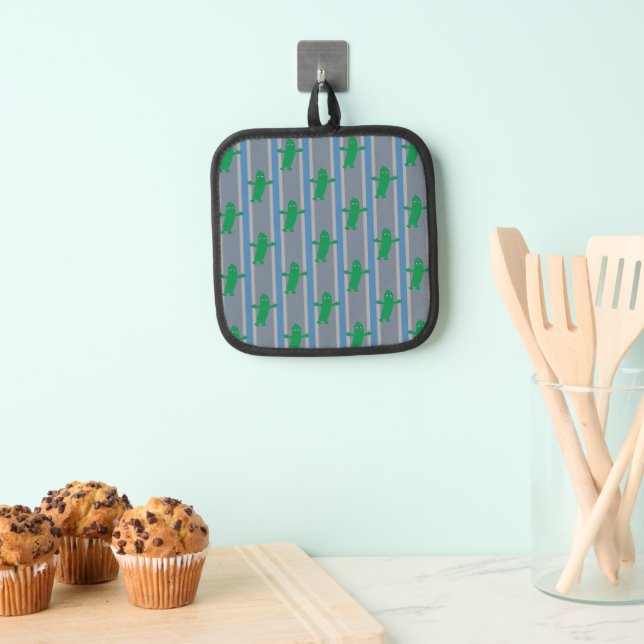 Spaß und Extravagantes Pickle Topflappen (Insitu (Hängend))