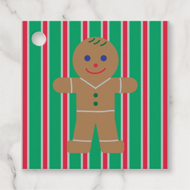 Spaß und Extravagantes Weihnachtsbrot Geschenkanhänger (Vorderseite)