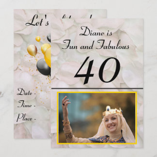 Spaß und fabelhafte Vierzigrosa Rosenblätter zum G Einladung